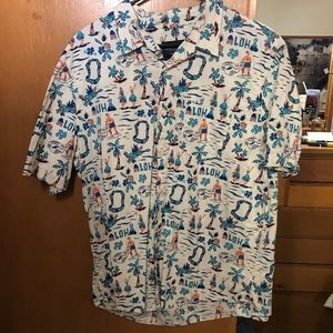 American Eagle "Aloha" Button Up